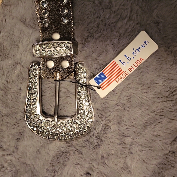 B.B. Simon Belt with Crystallized Swarovski Gems - Picture 1 of 7